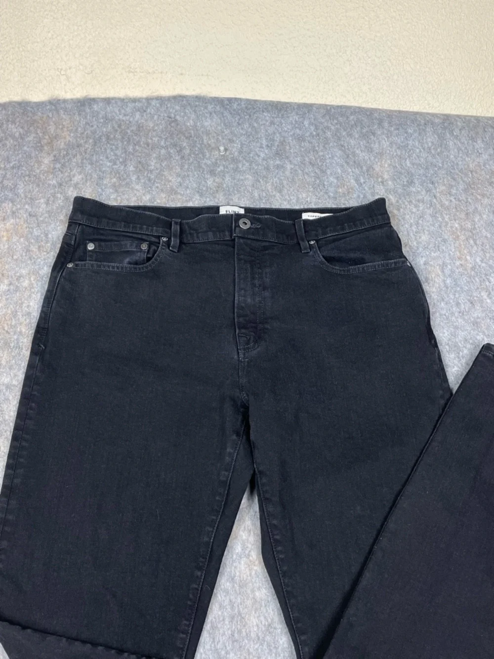 Flint and Tinder Tapered Fit Black Chino Pants Men 36x32